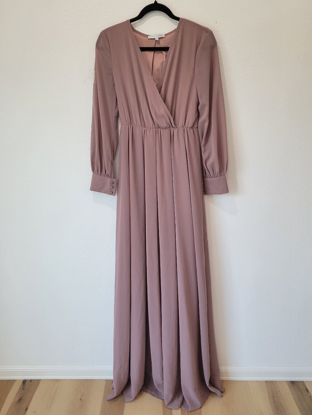 Baltic Born Lydia Maxi Dress Womens S Deep Mauve Wrap Chiffon Dress
